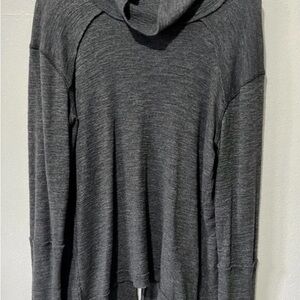 Free People  Gray Women's Lightweight Hoodie Sweater